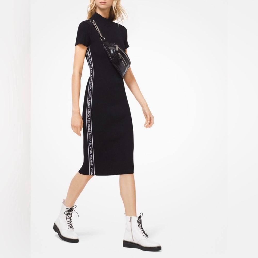 Michael Kors Lagoon Body-con Ribbed Dress - Picture 5 of 6